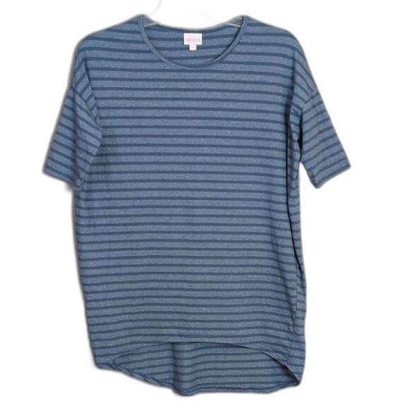 LuLaRoe Blue Stripe Tunic Tee Women's XS - Picture 1 of 4